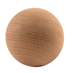 Meubelaccessoire, gedraaide houten bal