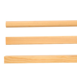 Réguas de pinho para persianas, disponíveis em vários tamanhos