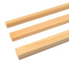 Bambus Rollos werden oben und unten mit Kieferleisten versehen