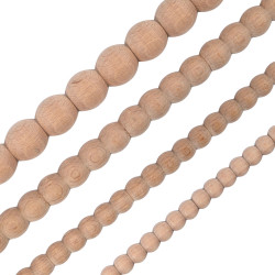Die schöne Zierstäbe aus Holz mit Perlenmotiv eignet sich für verschiedene Stilen