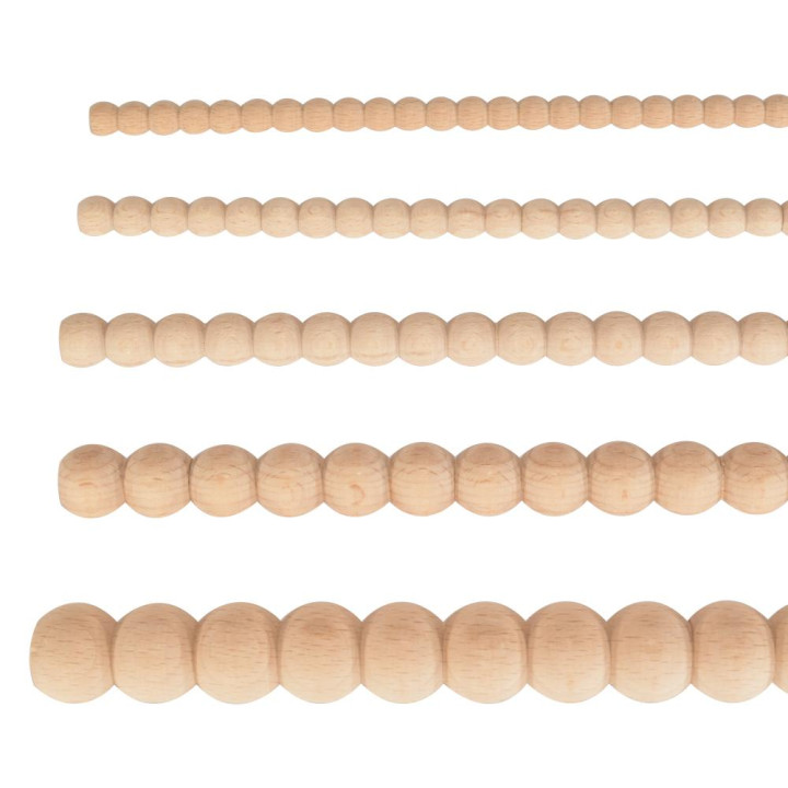 Ornamente din mărgele de lemn pentru restaurarea mobilei
