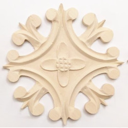 Carved ornaments of beech or maple
