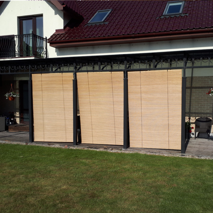 Bambus Jalousie als Sichtschutz für Fenster und Türen