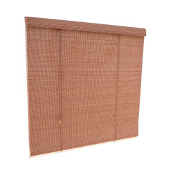 La boutique en ligne de rideau bambou vous propose un bel matériau de store d'une couleur marron chaud.