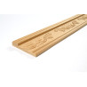 De totale lengte van de houten lijst met plantenmotief gemerkt N80 is 250 cm.