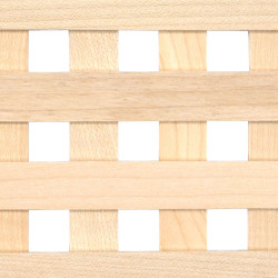Holzgitter Artikel APC-21 aus Ahorn mit Stäbchenbreite 15 mm und Stäbchenstärke 2,5 mm