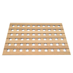 Wood lattice panels for internal air vent covers