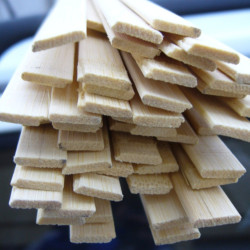 Listones de bambú 11 mm x 2 mm x 2000 mm