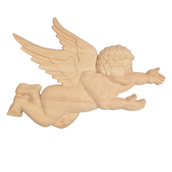 Geschnitzte Engel aus Holz uzur Verschönerung von Haustüren und Fensterrahmen