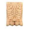 Capital mouldings with acanthus leaf pattern made of exotic wood