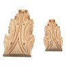 Ornamente de coronamente, sculpturi din lemn în forma unui frunză de acantă