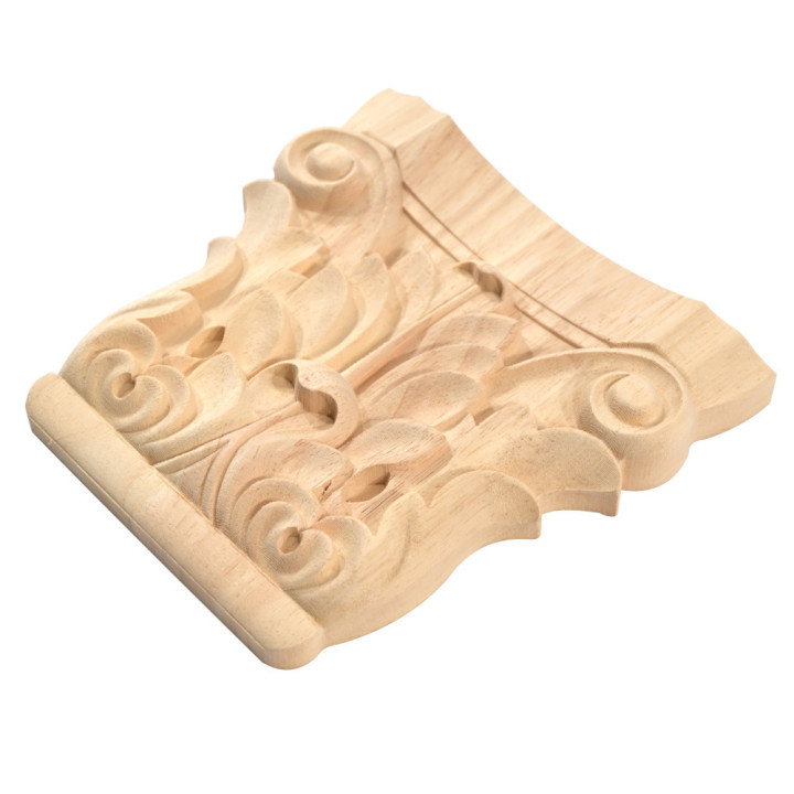 Corinthian columns made of exotic wood