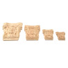 Lister i stil med grekiska kolonner för restaurering av antika möbler