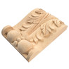 Wooden ornaments with acanthus leaf carving, capital mouldings
