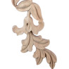 Flower wood carving in multiple sizes