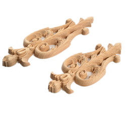 Decorative carved wooden mouldings made of exotic wood