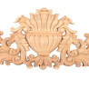 Carved wood ornaments with floral motif for refurbishing furniture