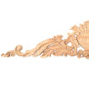 Carved wood ornaments with floral motif for refurbishing furniture