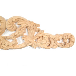 Door or window pediment made of natural, quality exotic wood