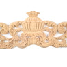 Decorative wood mouldings with acanthus leaf pattern