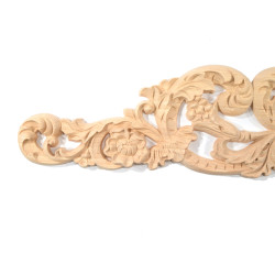 Crown moulding carved of exotic rubber wood