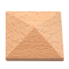 Carved wooden ornaments, wood pyramid decorations for furniture
