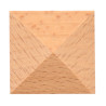 Drožinėti mediniai papuošalai, medinės piramidės baldams