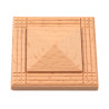 Molduras de canto em madeira, esculturas de madeira em pirâmide quadrada