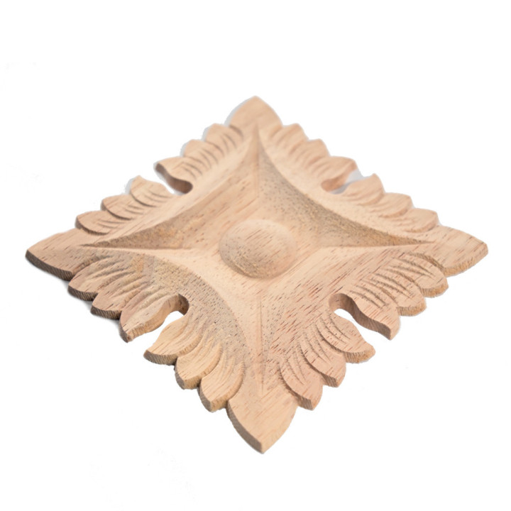 Sculpture sur bois motif floral pour restauration de meubles