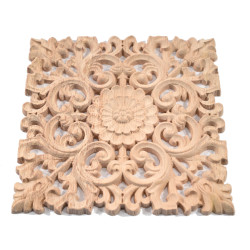 Square wooden carvings for decoration