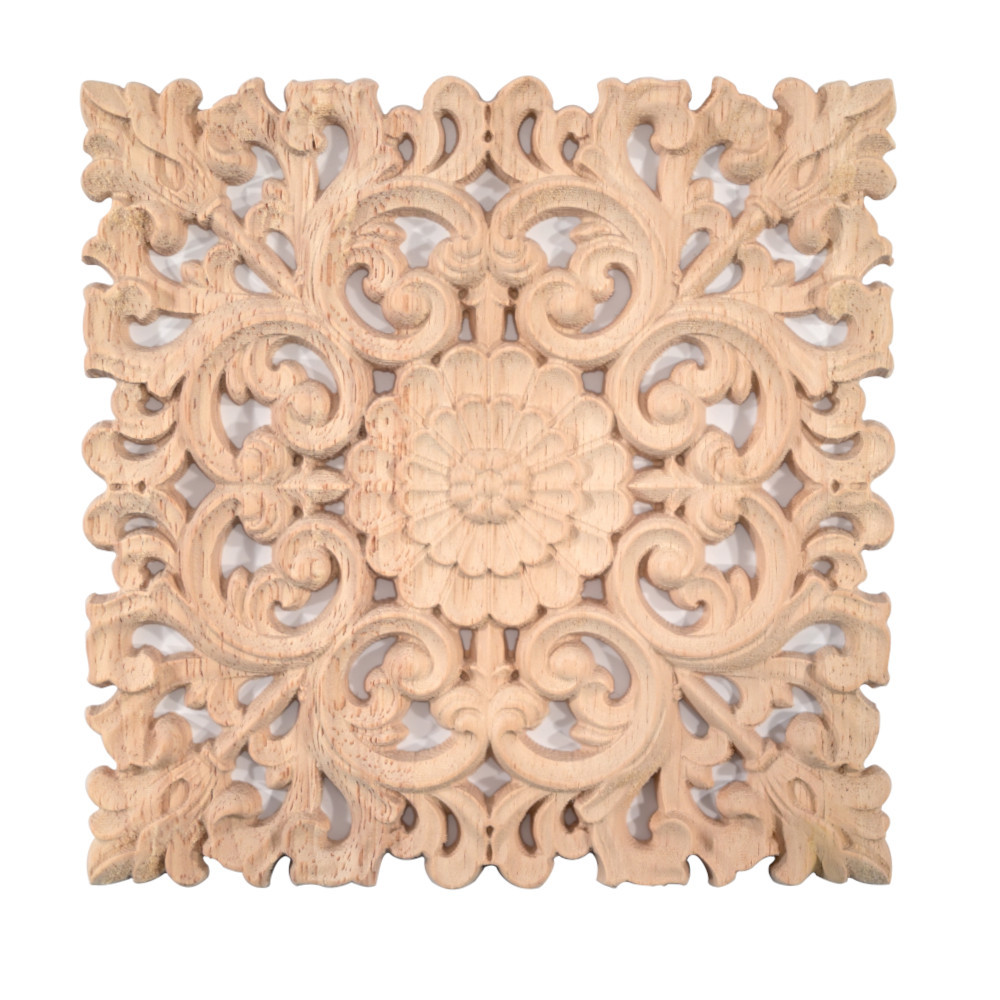 Square wooden carvings made of quality exotic wood