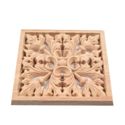 Roseta quadrada em vários tamanhos feita de madeira de qualidade