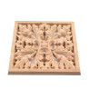 Roseta quadrada em vários tamanhos feita de madeira de qualidade