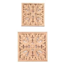 Square wood applique with home delivery from our webshop