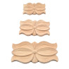 Leaf wood carving of quality, natural exotic wood