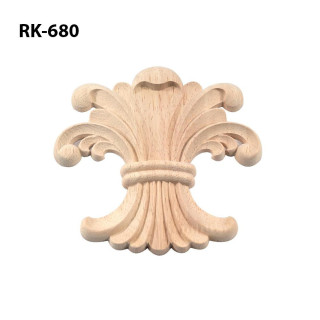 Fleur de lis lillede puidust aplikatsioonid kaunistamiseks