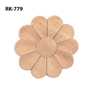 Sculpturi din lemn cu model floral în mai multe dimensiuni