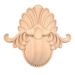 Dřevěný ornament ve tvaru mušle