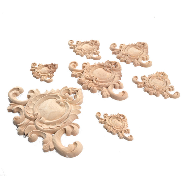 Accessoires de meubles d'ornementation en bois exotique