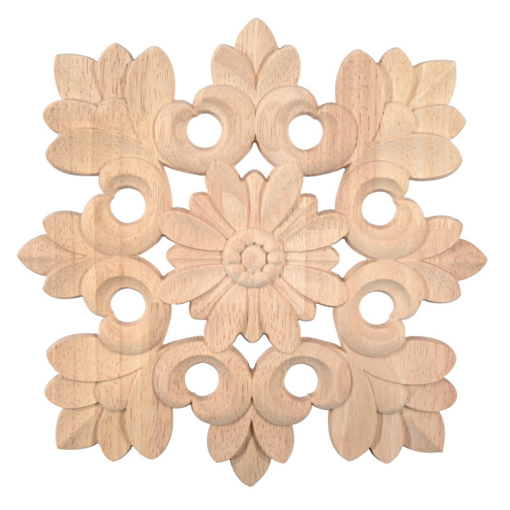 Drvene rezbarije u obliku snježnih pahuljica za zanatske ideje, za obnovu starog namještaja