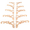Sculptură în lemn în forma unui frunză de acantă, ornamente din lemn colţuri