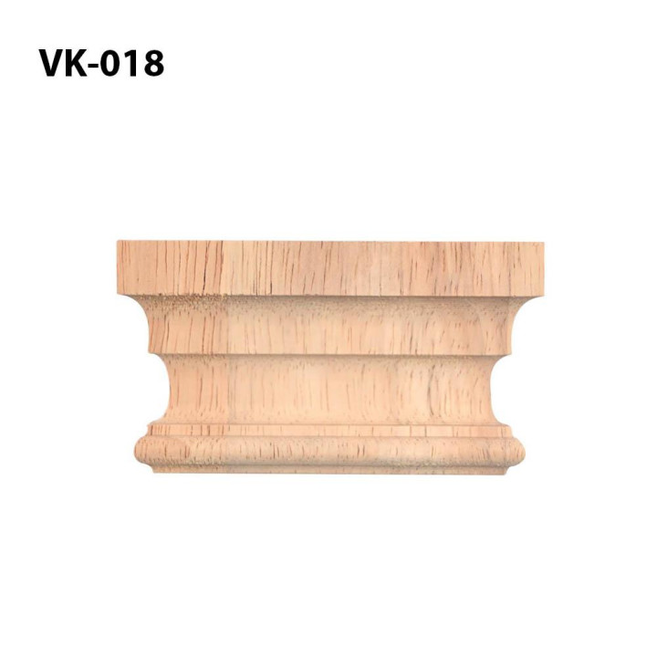 VK-018 Kapitelle und Konsole aus Holz in dorischem Stil aus exotischem Holz