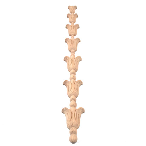 Holzapplikationen für Möbel mit Tulpen Motiv an Schränke, Truhen und Türen