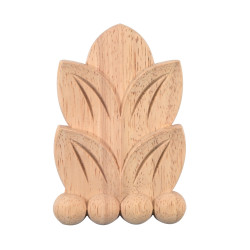 Vyřezávaný ornament - dřevný ukončovací prvek s motivem perliček
