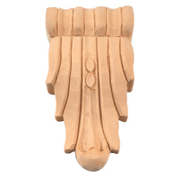 Декоративни дървени лайсни, затварящи елементи за главата на колоната