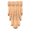 Decorative wooden mouldings, column head closing elements