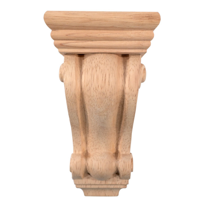 Ménsulas decorativas de madera natural exótica