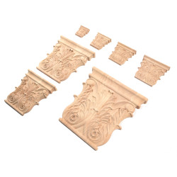 Holzkonsolen mit Akanthus Blatt Motiv, Artikel VK-101 können online bestellt werden