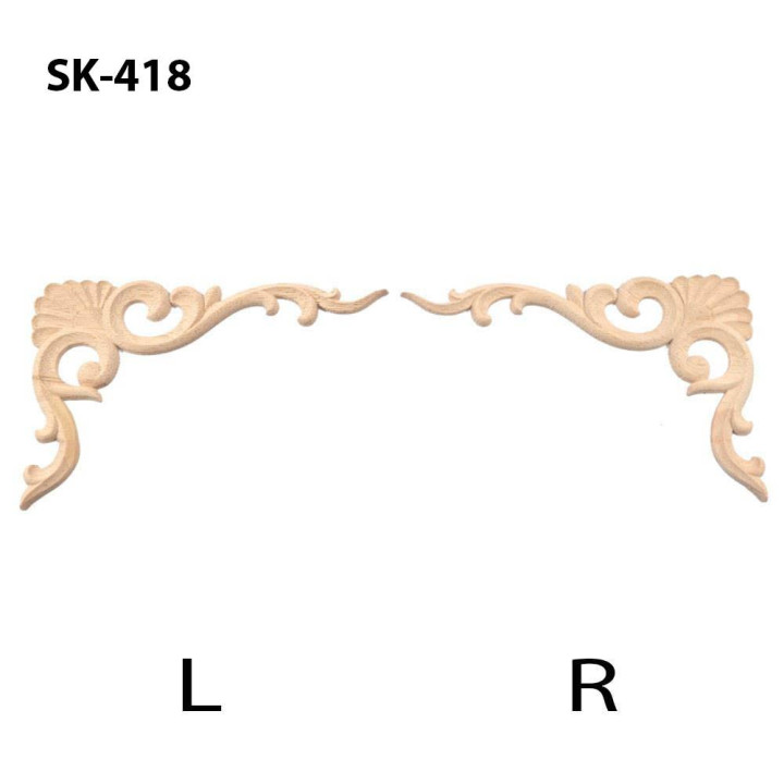 Moulures d'angle en bois pour restaurateurs de meubles