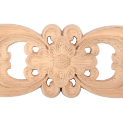 Wood carving flowers for decorating furniture